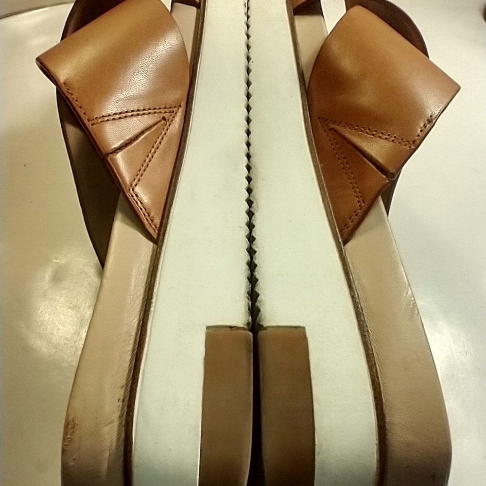 Sam Edelman Audrea Cross Strap Leather Slide Sandals Women's sz 8M. - Picture 11 of 12